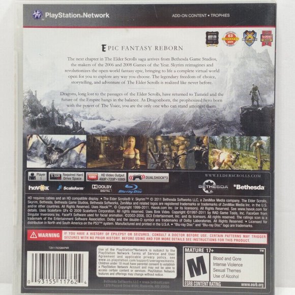 The Elder Scrolls V: Skyrim (PlayStation 3) 5318E1M - Picture 2 of 9